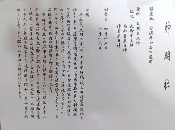 神明社(宮城県)