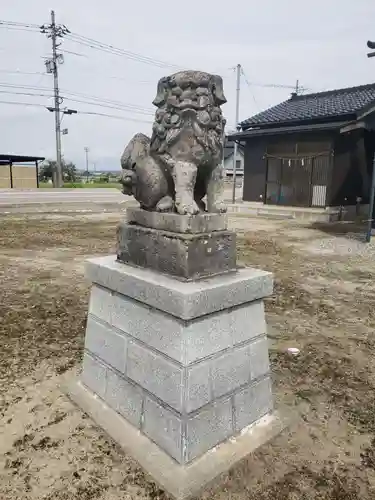 島八幡社の狛犬