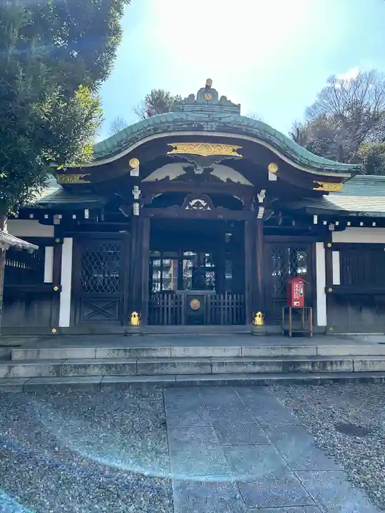 白金氷川神社の本殿・本堂