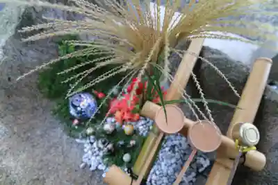 阿久津「田村神社」(郡山市阿久津町)旧社名:伊豆箱根三嶋三社の手水舎