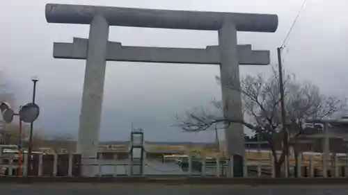 息栖神社の鳥居