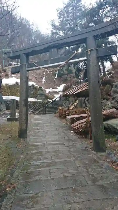 温泉神社の鳥居