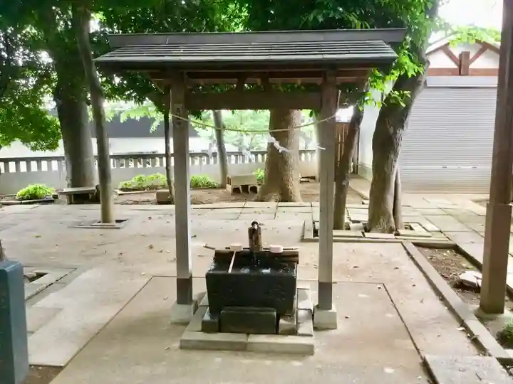 中瀬天祖神社(井草八幡宮境外社)の手水舎