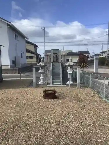 大畑ちびっ子広場の神社の庭園