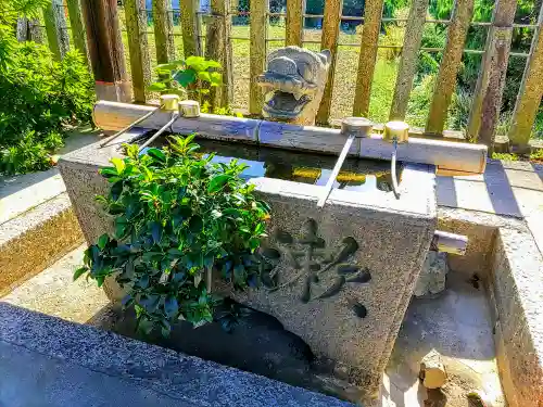 神明社（下小田井神明社）の手水舎