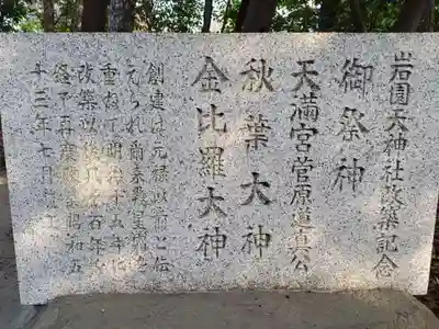 岩園天神社の歴史