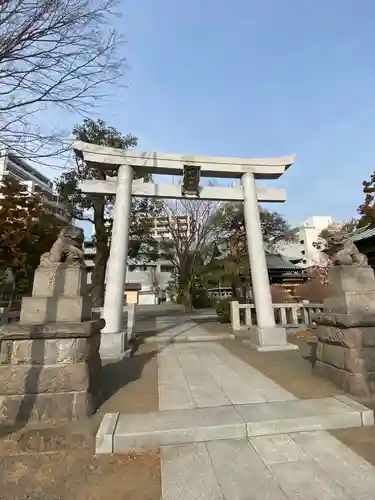 大棚・中川杉山神社の鳥居