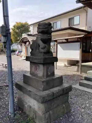立川熊野神社の狛犬