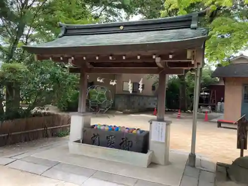 越谷香取神社の手水