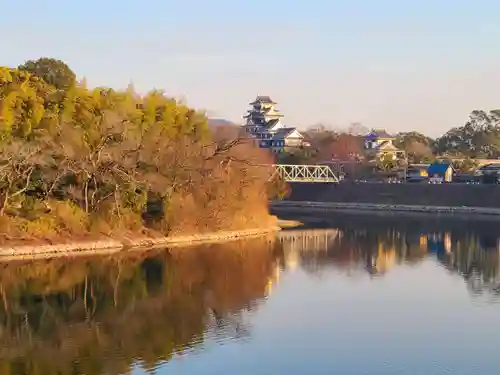 岡山神社の景色