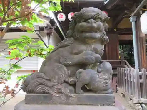 新井天神北野神社の狛犬