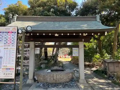 菊田神社の手水舎