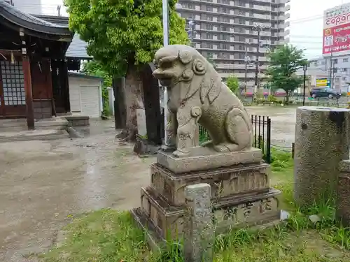 宿院頓宮の狛犬