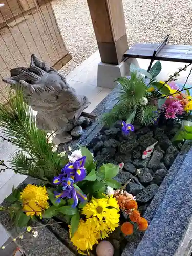 滑川神社 - 仕事と子どもの守り神の手水舎