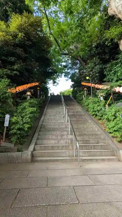 検見川神社の景色