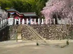 小川諏訪神社の庭園