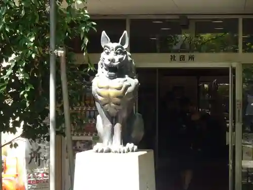 稲毛神社の狛犬