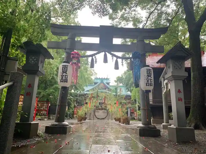 多摩川浅間神社の鳥居