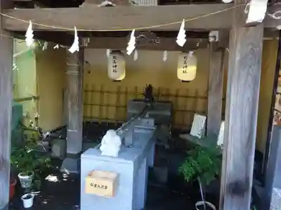 菊名神社の手水舎