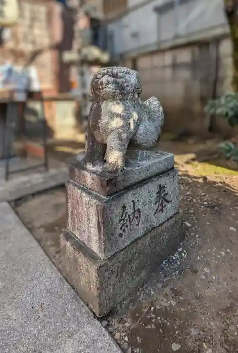 染井稲荷神社の狛犬
