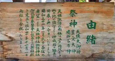 天祖諏訪神社の歴史