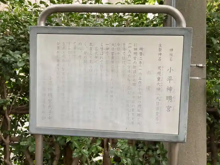 小平神明宮の歴史