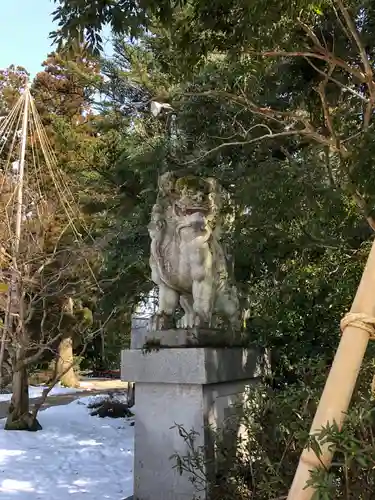 越中一宮 髙瀬神社の狛犬