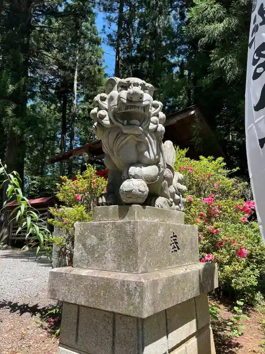 坪沼八幡神社の狛犬