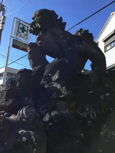 取手八坂神社の狛犬