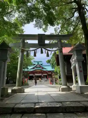 多摩川浅間神社の鳥居