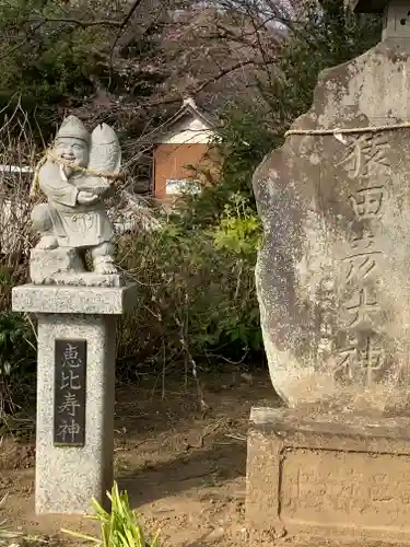 長柄神社の像