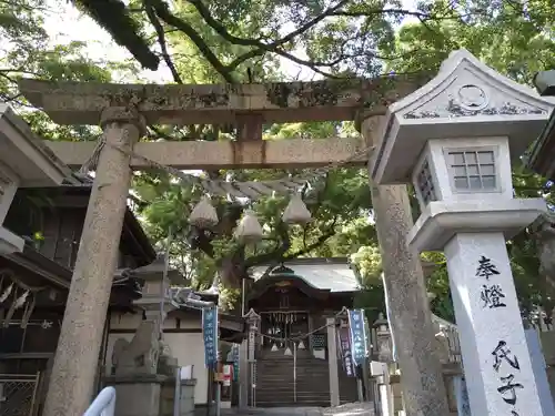 津田八幡神社の鳥居