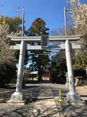 青毛五柱神社の鳥居