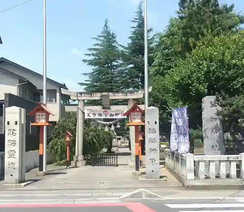 草加神社の鳥居