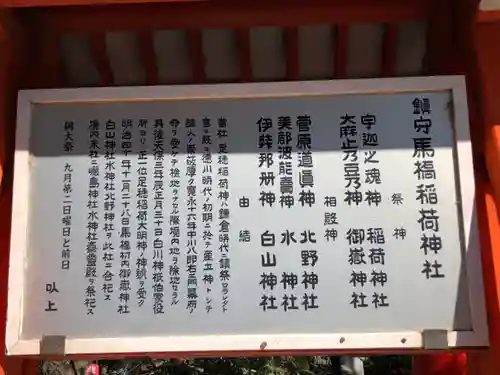 馬橋稲荷神社の歴史