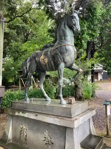 上地八幡宮の狛犬