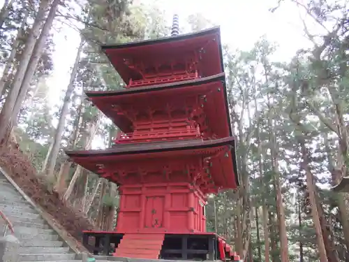 木幡山隠津島神社(二本松市)の塔