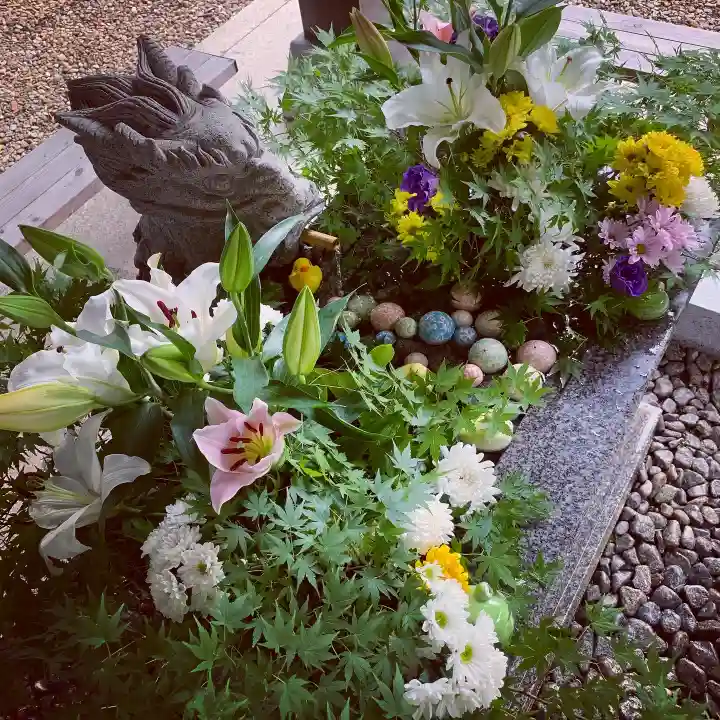 滑川神社 - 仕事と子どもの守り神の手水舎