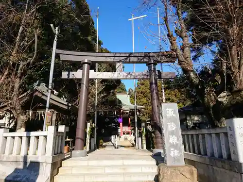 柏諏訪神社の鳥居