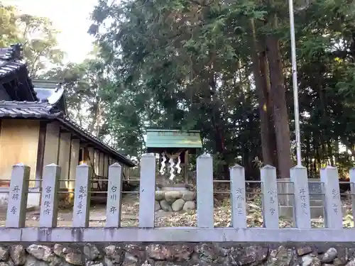 熊野社（塔野地東屋敷）の末社・摂社