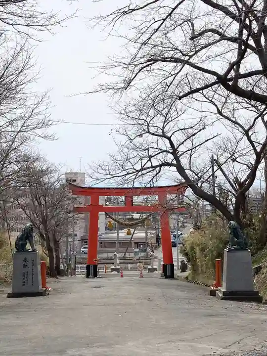 虻田神社の鳥居