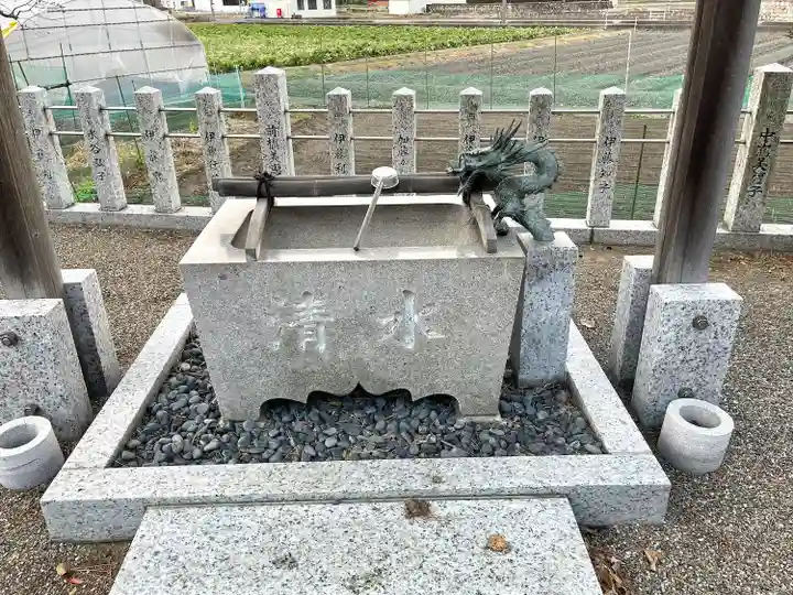 間々八劔神社の手水舎