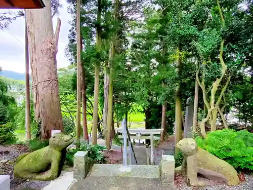 阿久津「田村神社」（郡山市阿久津町）旧社名：伊豆箱根三嶋三社の鳥居