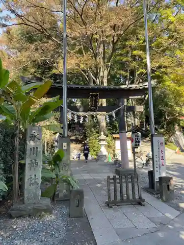 南沢氷川神社の鳥居