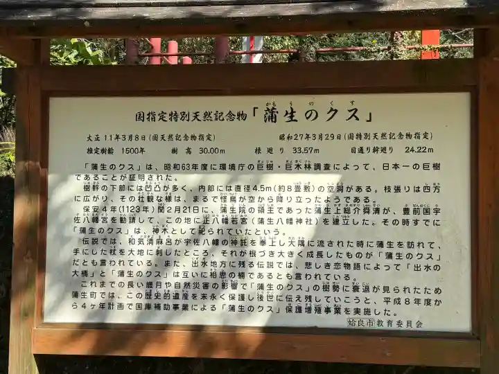 蒲生八幡神社の{uncategorized: "未分類", other: "その他", undefined: "問題あり", building: "その他建物", grave: "お墓", sacred_gate: "鳥居", guardian: "狛犬", statue: "像", buddha: "仏像", history: "歴史", nature: "自然", garden: "庭園", animal: "動物", pagoda: "塔", temizu: "手水舎", mountain_gate: "山門・神門", sanctuary: "本殿・本堂", subordinate: "末社・摂社", art: "芸術", scenery: "景色", jizo: "地蔵", ema: "絵馬", goshuin: "御朱印", omikuji: "おみくじ", items: "授与品その他", amulet: "お守り", goshuincho: "御朱印帳", eats: "食事", festival: "お祭り", votive_dance: "神楽", shichigosan: "七五三参", wedding: "結婚式", experience: "体験その他", initially: "初詣", around: "周辺", anti_infection: "感染症対策"}