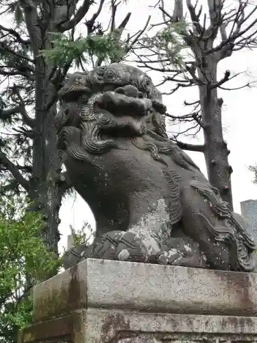 健田須賀神社の狛犬