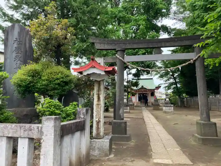 和田稲荷神社の鳥居