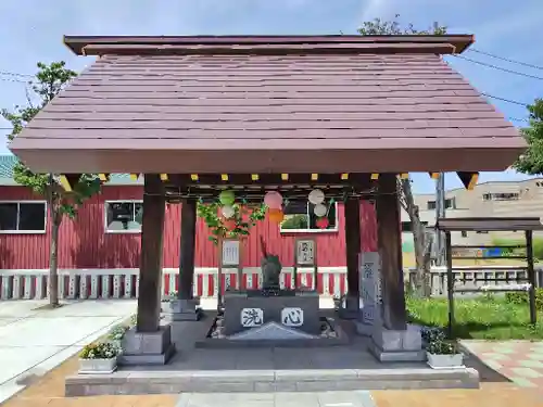 新川皇大神社の手水舎