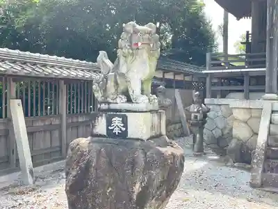 大井田御厨神明神社の狛犬