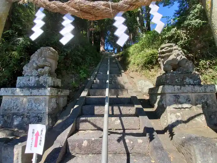 阿久津「田村神社」(郡山市阿久津町)旧社名:伊豆箱根三嶋三社の狛犬